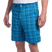 80%OFF メンズゴルフショーツ （男性用）V46タータンチェックのゴルフパンツ V46 Plaid Golf Shorts (For Men)画像